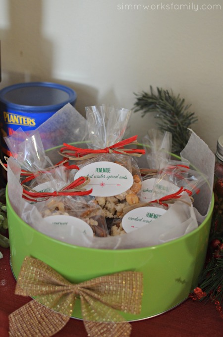 Christmas Gift Making Party Ideas - candied nuts
