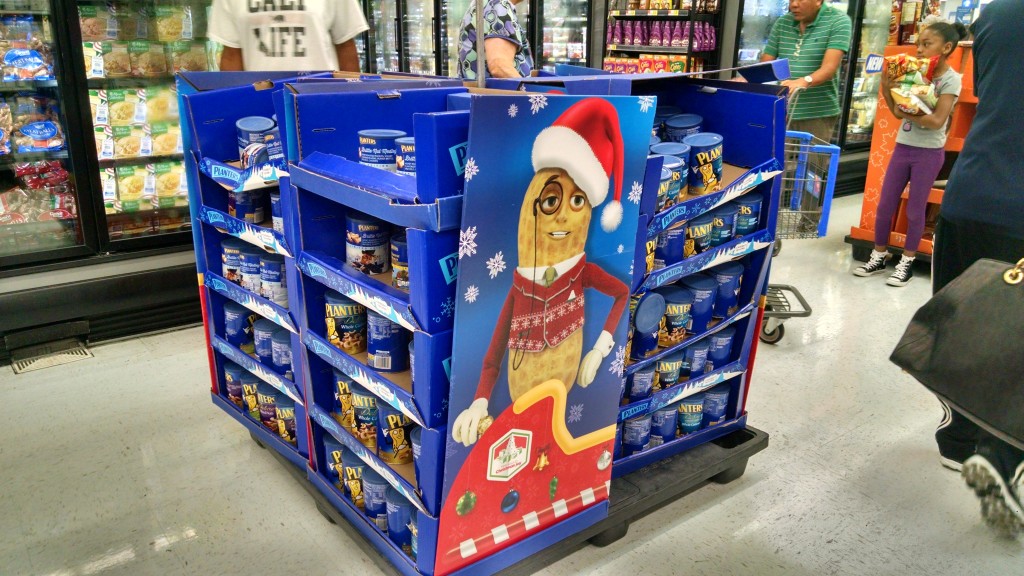 Planter's Sleigh Display in Walmart