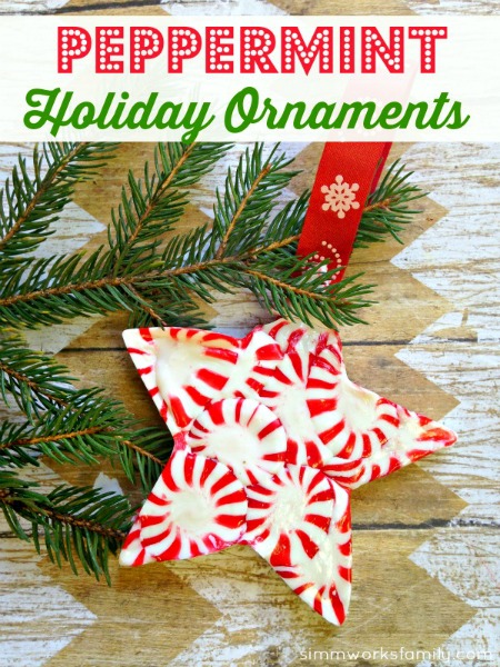 Peppermint Holiday Ornaments - easy to make and fun to display!