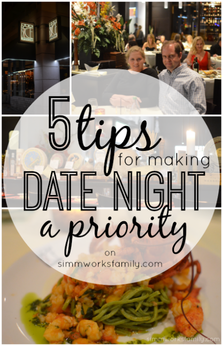5 Tips for Making Date Night a Priority