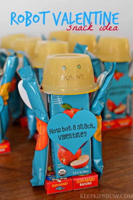 Robot Valentine Snack Idea - a simple and easy snack for any valentines party