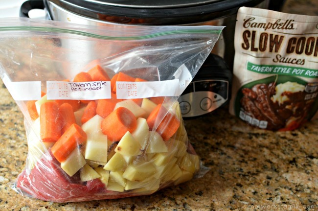 Slow Cooker Freezer Meals - pot roast