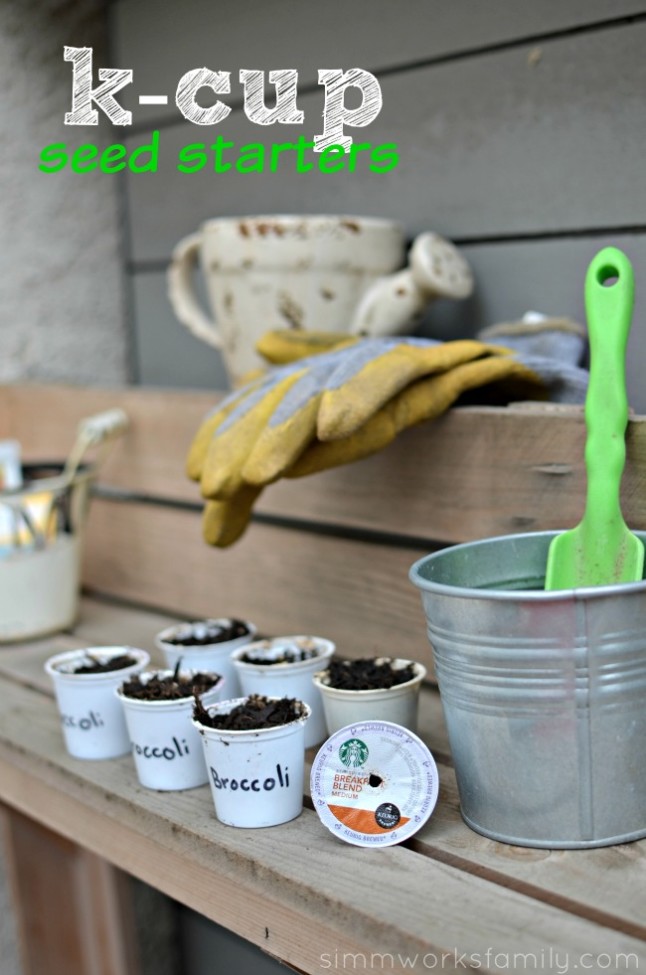 K-Cup Seed Starters - recycling in the garden