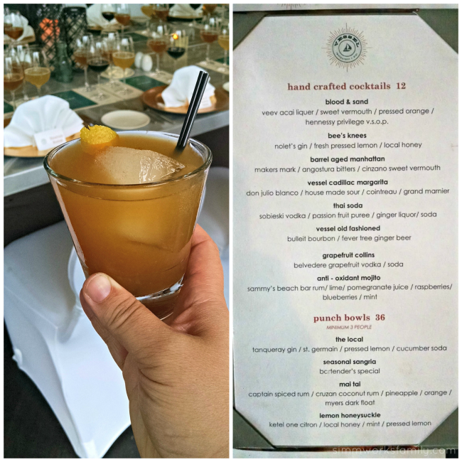 Vessel Restaurant Cocktails