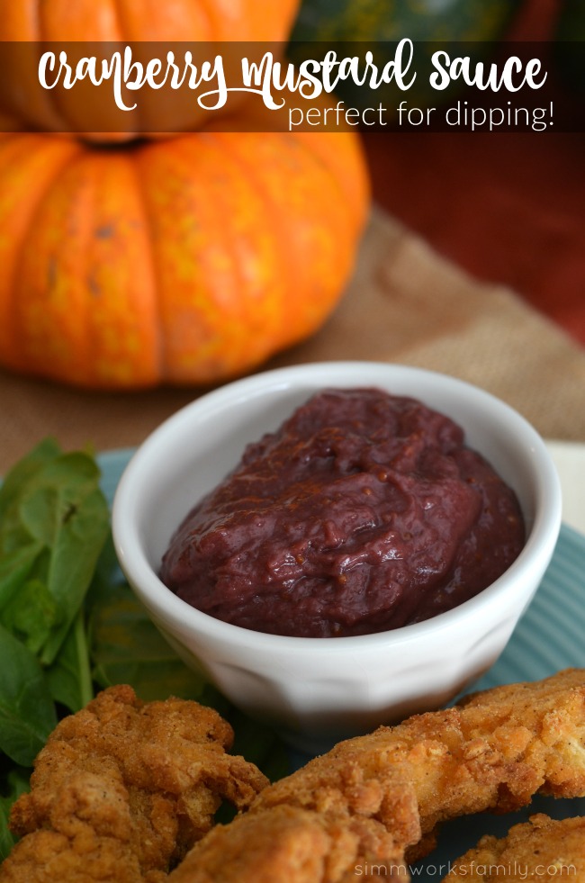 Cranberry Mustard Sauce - perfect for dipping!