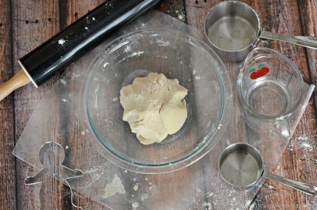 How To Make Salt Dough Ornaments - combine ingredients into dough