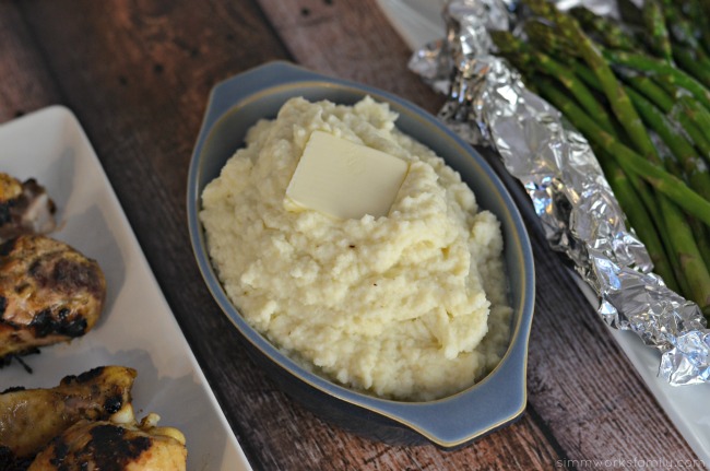 Keto Friendly Grilling Meals Mashed Cauliflower with Butter