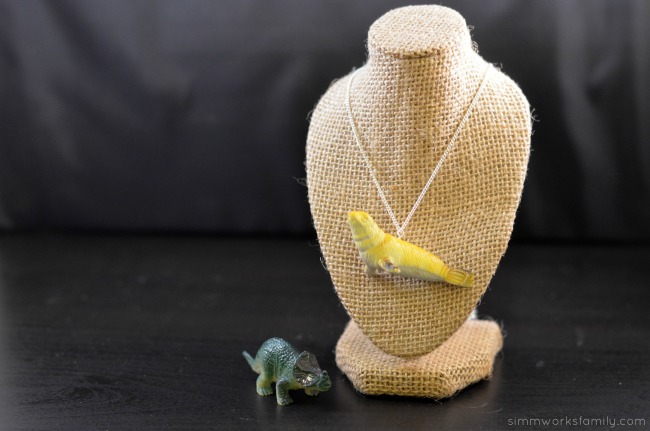 Toy Animal Necklaces - a quick and easy DIY gift to upcycle old toys