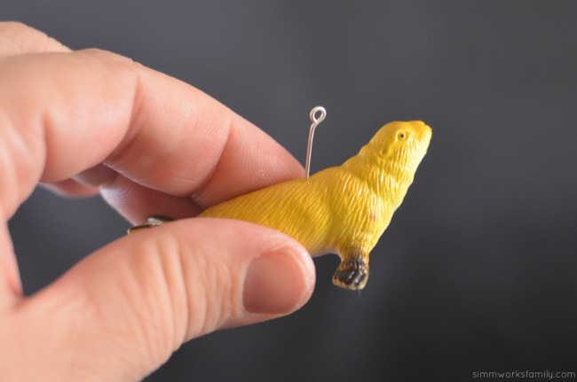Toy Animal Necklaces - stick pin in toy
