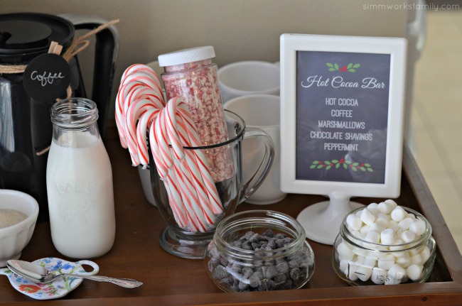 A Colorful Affair Adult Coloring Party hot cocoa bar toppings