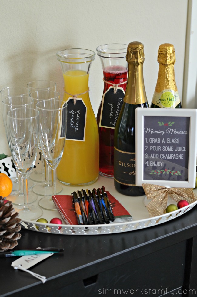 A Colorful Affair Adult Coloring Party mimosa bar