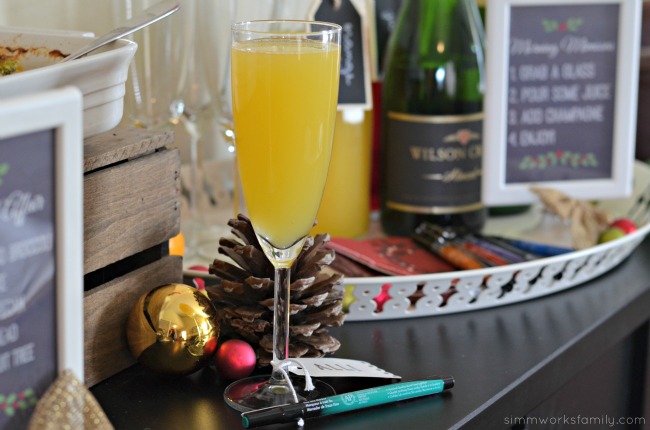 A Colorful Affair Adult Coloring Party mimosas