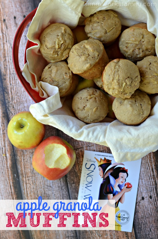 Apple Granola Muffins for Snow White