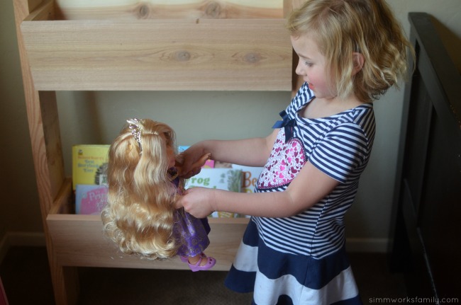 DIY Vertical Toy Storage Tutorial and twirling with princesses