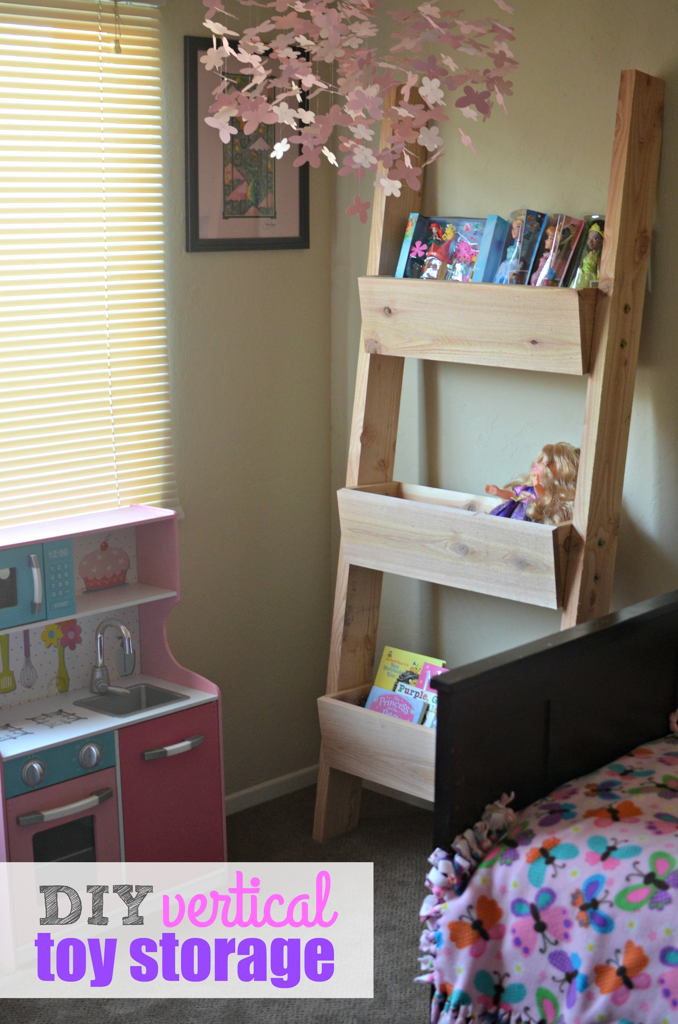 DIY Vertical Toy Storage Tutorial