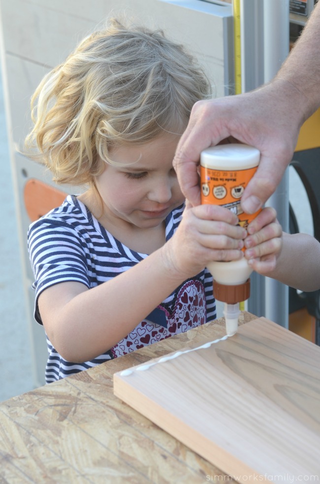 DIY Vertical Toy Storage - glue pieces before screwing together