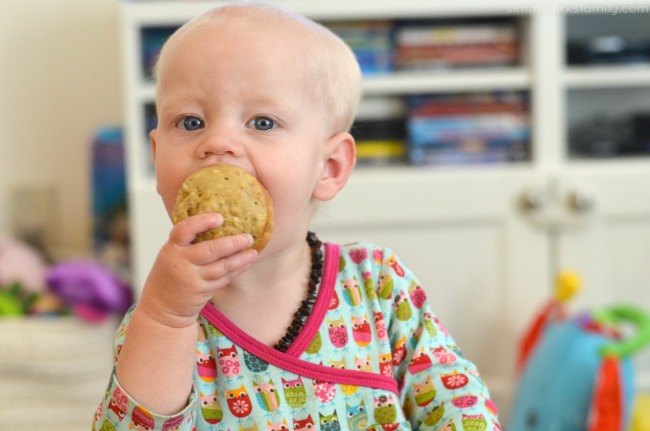 Enjoying Apple Granola Muffins for breakfast