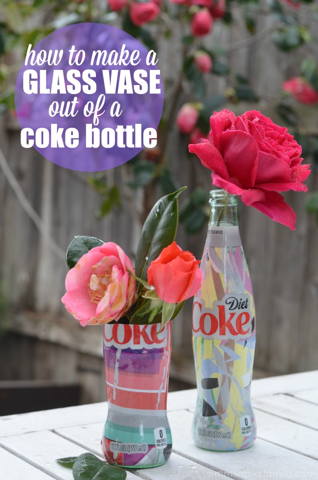 How To Make A Glass Vase Out Of A Coke Bottle - the perfect way to display garden roses