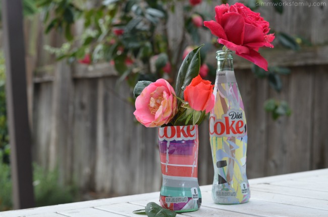 How To Make A Glass Vase Out Of A Coke Bottle using the new Its Mine Diet Coke bottles