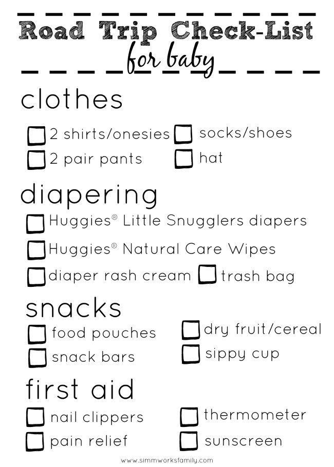 Road Trip Checklist For Baby - resized