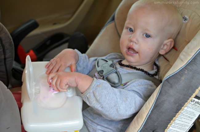 Road Trip Tips Traveling with Baby - keep an entertaining kit handy