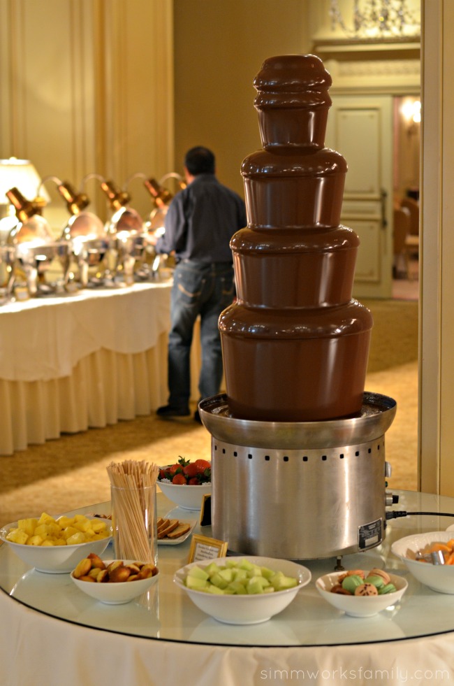 Mother's Day Brunch at the Westgate Hotel - chocolate fountain