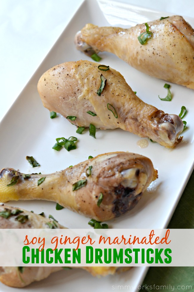 Soy Ginger Marinated Chicken Drumsticks