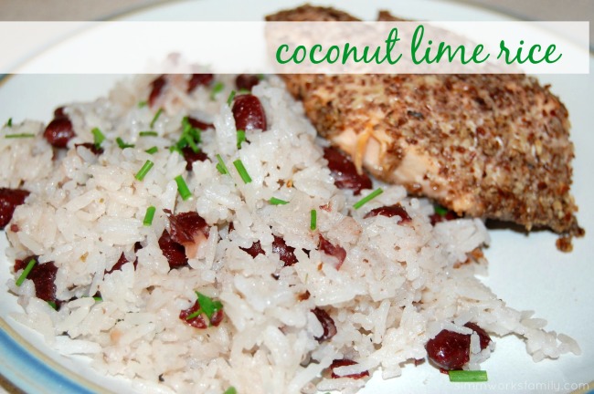 coconut lime rice - easy side in the rice cooker