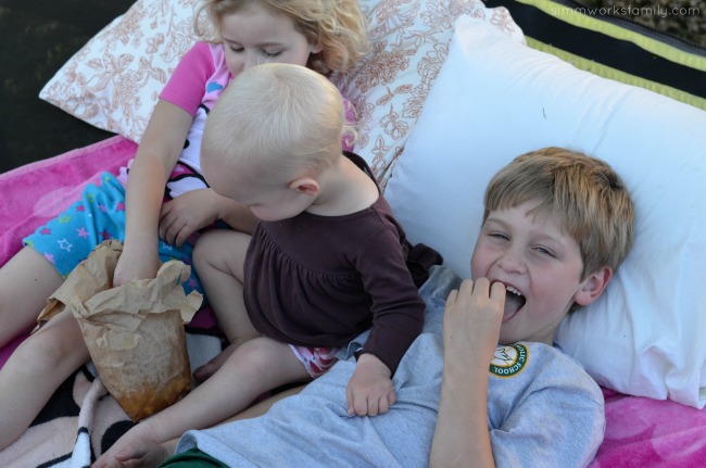 Homemade Microwavable Popcorn in a Bag for movie night