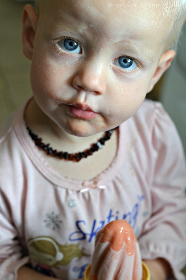 Strawberry Mango Cream Pops are perfect for toddlers