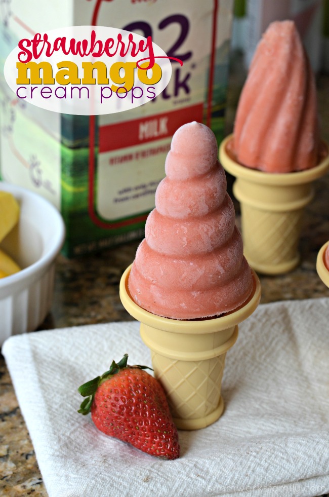 Strawberry Mango Cream Pops