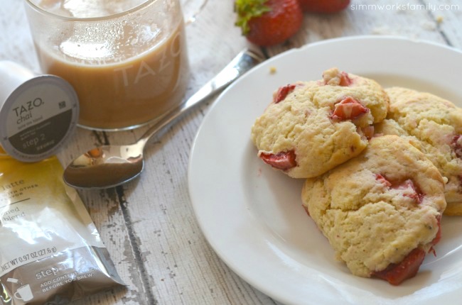 The Perfect Pairing Strawberry Black Pepper Scones + a Chai Latte