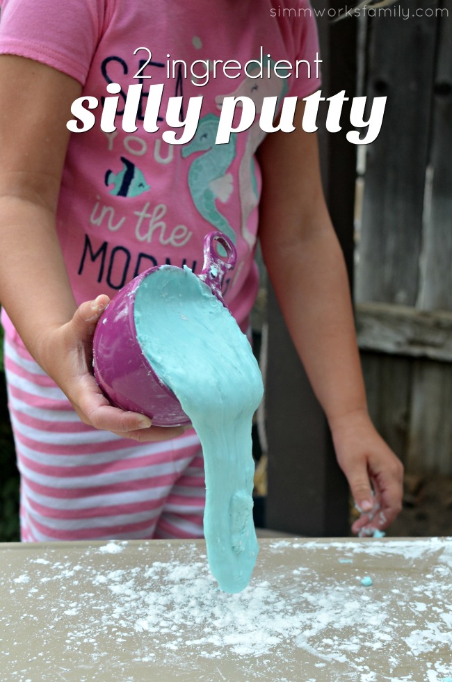 2 Ingredient Silly Putty - a quick and easy activity for kids
