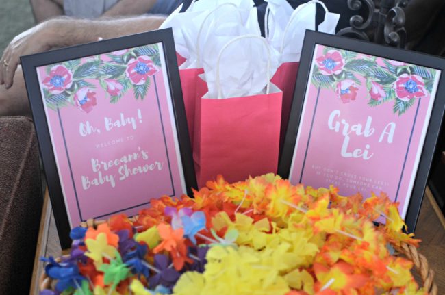 Luau baby shower store decorations