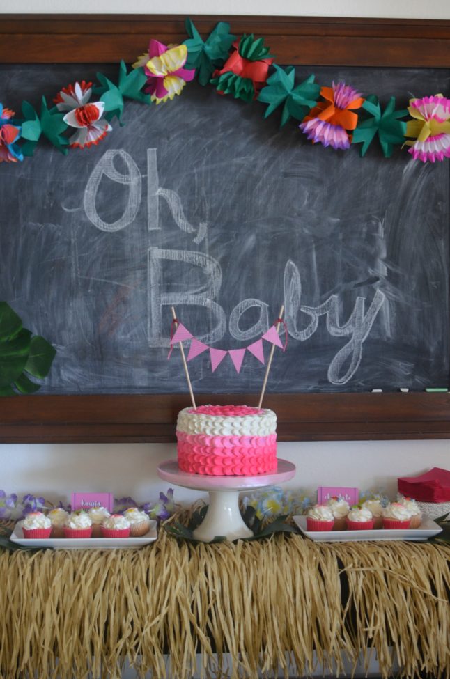 Hawaiian themed baby store shower