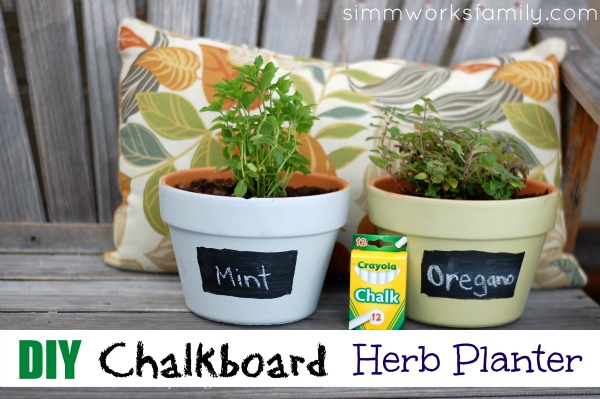 Creating a Fun DIY Chalkboard Herb Planter