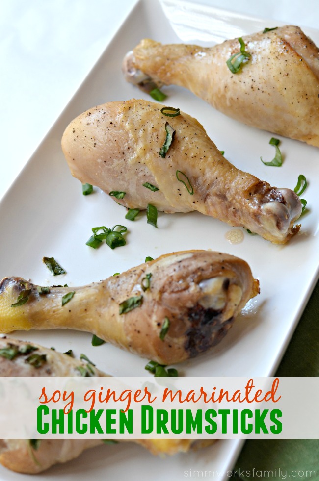 Soy Ginger Marinated Chicken Drumsticks A Crafty Spoonful