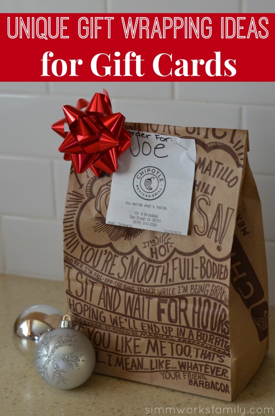 Unique Gift Wrapping Ideas for Gift Cards A Crafty Spoonful