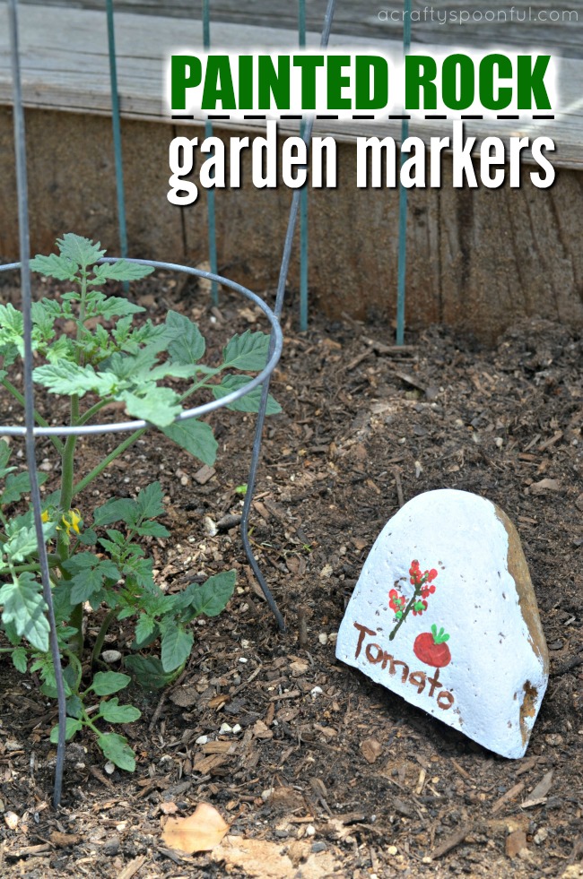 Painted Rocks for Garden Markers - Getting Crafty in the Garden