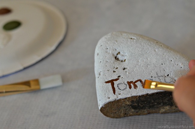 How to Make Garden Markers by Painting Stones