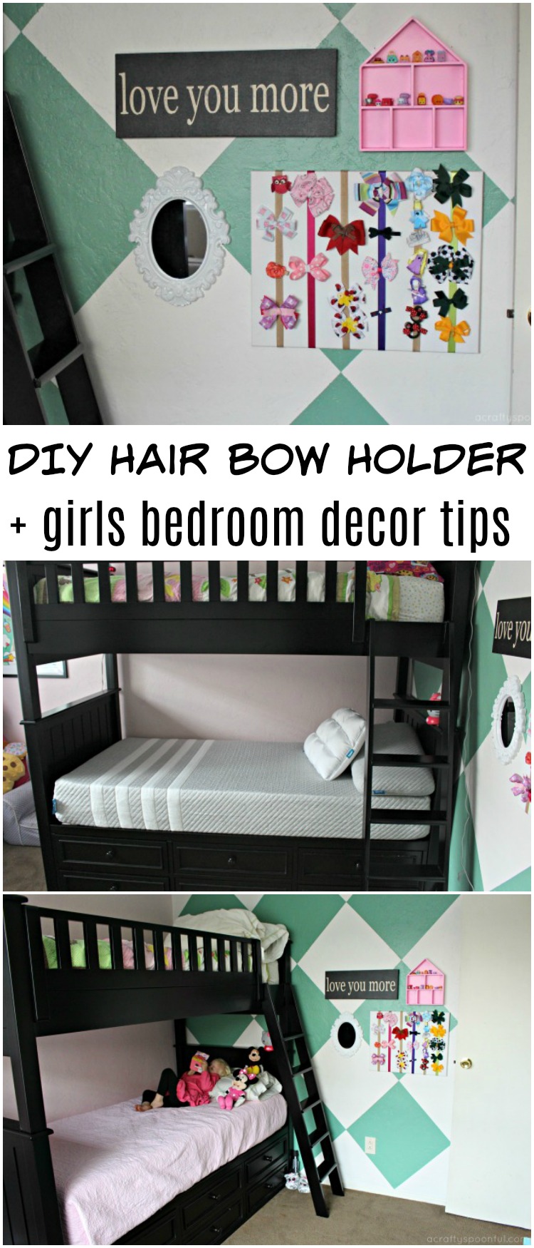 DIY: EASY Frame Hair Bow Holder 